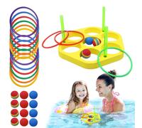 Wefdfsy Pool Toss Ring,Triangle Circle Foam Fun Swim Toys | Kids Pool Toss Ring Water Games | for Boys Girls Adults Outdoor Garden Yard Pathway Beach Party Summer