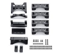 WEFEINO Metal Cross Beam Kit Front/Middle/Tail Beam for 1/14 Tamiya King Hauler RC Tractor Truck Trailer