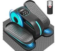 Wefely Under Desk Elliptical Machine, 12 Speeds Leg Exerciser as Seen on TV with RF Remote Control for Seniors, Auto & HR Mode Quiet Portable Seated Pedal Exerciser for Home and Office