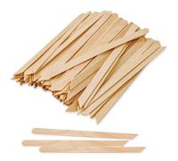 wefenad Wooden Wax Sticks - Body Eyebrow, Lip, Nose Small Waxing Applicator Sticks for Hair Removal and Smooth Skin Professional Spa - 2 in 1 (pointed and slanted) (Pack of 100)