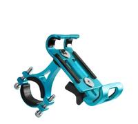 WEFOLCC 360 Rotate Metal Motorcycle Bicycle Phone Holder Aluminum Alloy Anti-slip Bracket Support GPS Clip Bike Phone Stand For IPhone Navigation Bracket(Blue)