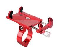 WEFOLCC 360° Rotation Aluminum Alloy Bicycle Motorcycle Phone Holder For 3.5-6.2 Inch Universal Mobile Phone IPhone Samsung Huawei Navigation Bracket(Red)