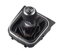 WEFOLCC 5 6 Speed Gear Shift Knob for VW for Golf 5 MK5 for Rabbit for Jetta for Golf 6 for Jetta MK6 2004-2014 Car Gear Shift Knob(Silver,6 Speed Suit)