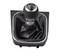 WEFOLCC 5 6 Speed Gear Shift Knob for VW for Golf 5 MK5 for Rabbit for Jetta for Golf 6 for Jetta MK6 2004-2014 Car Gear Shift Knob(Silver,5 Speed Suit)