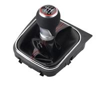 WEFOLCC 5 6 Speed Gear Shift Knob for VW for Golf 5 MK5 for Rabbit for Jetta for Golf 6 for Jetta MK6 2004-2014 Car Gear Shift Knob(Red,6 Speed Suit)