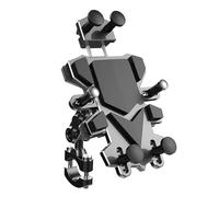 WEFOLCC Alloy Shock-Absorbing Phone Holder For Motorcycle Bicycle Universal 360 Rotation Adjustment Mobile Phone Navigation Bracket Navigation Bracket(Handlebar)