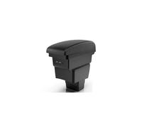 WEFOLCC Armrest Storage Box Car Accessory Armrest Box For Mazda 2 CX-3 CX3 2018 2019 2020 Leather Arm Rest Center Console Storage(B2 Black line 3 USB)