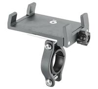 WEFOLCC Bicycle Phone Holder Reliable Mount Universal MTB Mobile Cell GPS Metal Motorcycle Holder On Road Bike Moto M365 Handlebar Navigation Bracket(Gray 1)