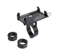WEFOLCC Bicycle Phone Holder Reliable Mount Universal MTB Mobile Cell GPS Metal Motorcycle Holder On Road Bike Moto M365 Handlebar Navigation Bracket(Black 2)