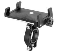 WEFOLCC Bicycle Phone Holder Reliable Mount Universal MTB Mobile Cell GPS Metal Motorcycle Holder On Road Bike Moto M365 Handlebar Navigation Bracket(Black 1)