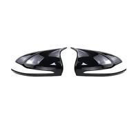 WEFOLCC Caps Rearview Mirror Carbon Fiber Look Door Mirror Cap Covers For Mercedes B C E S CLS GLA GLB GLC W205 W247 H247 X247 X253 C253 W222 C217 W213 C257 Car Wing Mirror Covers(Bright black)