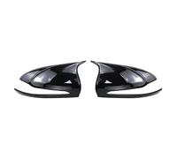 WEFOLCC Caps Rearview Mirror Carbon Fiber Look Door Mirror Cap Covers For Mercedes B C E S CLS GLA GLB GLC W205 W247 H247 X247 X253 C253 W222 C217 W213 C257 Car Wing Mirror Covers(Bright black)