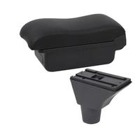 WEFOLCC Car Armrest Box Center Console Central Storage Box Interior Accessories USB Charging For Citroen C3 C4 (A2 black line No USB)