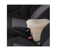 WEFOLCC Car Armrest Box Center Console Central Storage Box Interior Accessories USB Charging For Citroen C3 C4 (B style Beige 3USB)