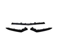 WEFOLCC Chrome Front Bumper Moulding Lip Trim Strip For Benz E Class W212 2014 2015 2016 A2128852774 A2128852874 A2128852674 3Pcs Car Front Spoilers(Black)