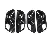 WEFOLCC for 3 Series F30 F31 2012 2013 2014-2019 4Pcs Car Interior Door Side Handle Bowl Cover Trim Accessories Carbon Fiber Style