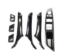 WEFOLCC for 5 Series F10 F11 520d 525d 530d 535i Inner Panel Pull Trim Cover Black Carbon Fiber LHD/RHD Car Interior Door Handle (Carbon RHD)