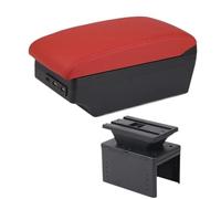 WEFOLCC For 80 100 200 A4 A3 A2 V1 Car Armrest Box Central Console Storage Box Accessories Decoration (C4 red 7USB)