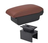 WEFOLCC For 80 100 200 A4 A3 A2 V1 Car Armrest Box Central Console Storage Box Accessories Decoration (A6 brown No USB)