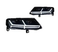 WEFOLCC For A6 C6 A6L 2004-2011 LED Headlight Head Lamp HeadlightsDRL Turn Signal High Beam Angel Eye Projector Lens(LHD)