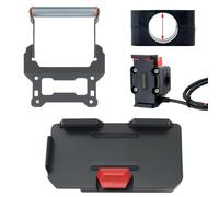 WEFOLCC For C400GT C400 GT C 400 GT C 400GT Motorcycle Mobile Phone Holder Stand GPS Navigation Support Bracket Motorcycle Navigation Bracket(Black 3 piece set 22mm)