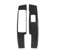 WEFOLCC for Mercedes for Benz C Class W204 2007-2013 Carbon Fiber Car Door Handle Armrest Panel Window Lifter Switch Button Cover Trim