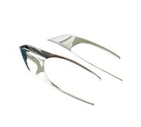 WEFOLCC For Peugeot 301 2017+ 2PCS Car ABS Mirror Chrome Left And Right Front Fog Light Box Cover Case Stickers Trim Part Accessories