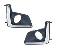 WEFOLCC For Subaru For XV Crosstrek 2016 2017 Frame Cover Foglight Chrome Trim Front Bumper Fog Light Lamp Auto Parts(Left and right)