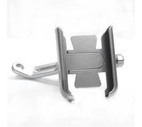 WEFOLCC For SUPER SOCO CPX CUX TC 50/MAX/WANDERER TS 2020-2021 Motorcycle Alloy Mobile Phone Bracket GPS Stand Holder Navigation Bracket(Silver 1)