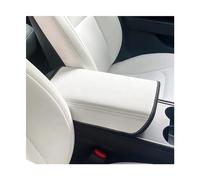 WEFOLCC For Tesla For Model 3 Y 2017-2023 Car Armrest Box Cover Central Control Decoration Interior Accessories (White)