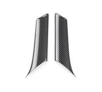 WEFOLCC for Tesla for Model 3 Y 2018 2019-2023 Car Accessories Carbon Fiber Style Interior Door Handle Armrest Sticker Trim (Rear 2pcs)