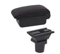 WEFOLCC For Toyota For Yaris For Vitz 5dr Hatchback 1998-2011 Armrest Box Car Armrest Central Storage Box (A red line No USB)