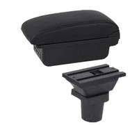 WEFOLCC For Toyota For Yaris For Vitz 5dr Hatchback 1998-2011 Car Armrest Box Central Storage Box Accessories (B black line 3USB)