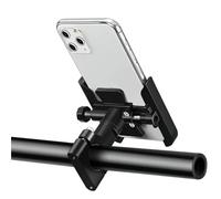 WEFOLCC For Vespa GTS GTV LX LXV 300 150 Ie Sprint Primavera 300 Super PX80-200/PE/Lusso Motorcycle Mobile Phone Holder GPS Stand Motorcycle Navigation Bracket(Handle Black)