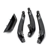 WEFOLCC for X3 X4 F25 F26 2010 2011 2012 2013 2014 2015 2016 LHD RHD Carbon Fiber Interior Door Handle Replacement (LHD 4PCS Set)
