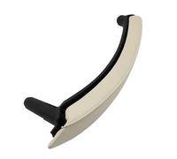 WEFOLCC for X5 X6 E70 E71 E72 2007-2013 Interior Car Left Right Passenger Door Pull Handle with Leather Cover Trim Replacement (Left Creamy)