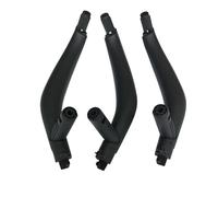 WEFOLCC for X5 X6 F15 F16 2014 2015 2016 2017 2018 3PCS Set LHD RHD Interior Door Left Right Pull Handle Trim Cover (LHD Black Set)