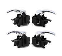 WEFOLCC Front Rear Left Right Car Inner Interior Door Handle Knob Lock Cover for Nissan for Navara D40 for Pathfinder R51 2004-2014 (1 Set 4pcs)