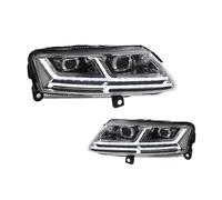 WEFOLCC Headlight Assemblies For A6L C6 S6 2005-2011 LED With Sequential Turn Signal Pair(Yellow light,LHD)
