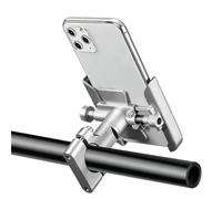 WEFOLCC Motorcycle Accessories Mobile Phone Holder GPS Navigation Mounting Bracket For Y&amaha T-Max 500 TMAX 500 560 TMax 530 Navigation Bracket(Handlebar Silver)
