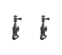 WEFOLCC Motorcycle Bicycle Holder 360 Rotating Bicycle Handlebar Stand For Insta 360 X2 X3 X4 Go Pro 12 11 10 Navigation Bracket(2pc)