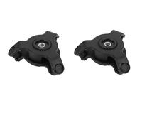 WEFOLCC Motorcycle Bike Phone Holder Anti Slip Absorber Phone Holder Stand 360° Rotatable Anti-Shock Handlebar Phone Security Brackets Navigation Bracket(2pcs)