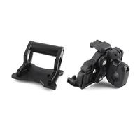 WEFOLCC Motorcycle CNC Aluminum GPS Phone Holder Stand Navigation Black Extension Bracket 12mm/22mm For CFMOTO 450MT 450 MT 450 2024 Navigation Bracket(Black-22MM 1Set)