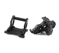 WEFOLCC Motorcycle CNC Aluminum GPS Phone Holder Stand Navigation Black Extension Bracket 12mm/22mm For CFMOTO 450MT 450 MT 450 2024 Navigation Bracket(Black-12MM 1Set)