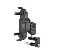 WEFOLCC Motorcycle GPS Navigation Holder Shock Mobile Phone Bracket Extension Rod Fit For K1600GT K1600GTL K1600B R1200RT R1250RT Motorcycle Navigation Bracket(Black Set)
