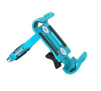 WEFOLCC Motorcycle Handlebar Anti Slip Holder Stand Mount Phone Bracket Metal Bike Phone Holder Universal Bicycle MTB Navigation Bracket(Blue)