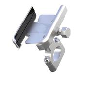 WEFOLCC Motorcycle Handlebar Mobile Phone GPS Stand Bracket Support Holder For P&iaggio Liberty125 MP3 500 Medley Beverly 300 ZIP50 X7 X9 Motorcycle Navigation Bracket(Handlebar Silver)