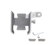 WEFOLCC Motorcycle Mobile Phone Holder For Z900 Z1000 Z800 Z750 Z650 Z300 Z250 Z125 GPS Handlebar Bracket Motorcycle Navigation Bracket(Mirror type Silver)