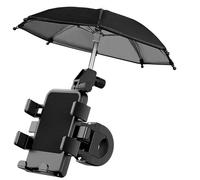 WEFOLCC Motorcycle Mobile Phone Holder Stand & Umbrella Rainproof Sunshade Bicycle Outdoor Scooter Phone Clip Handlebar Mount For IPhone Navigation Bracket(C)