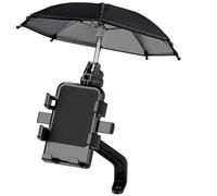 WEFOLCC Motorcycle Mobile Phone Holder Stand & Umbrella Rainproof Sunshade Bicycle Outdoor Scooter Phone Clip Handlebar Mount For IPhone Navigation Bracket(D)